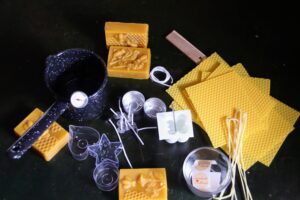 Kreativní sada na výrobu svíček z včelího vosku, návod ,DIY